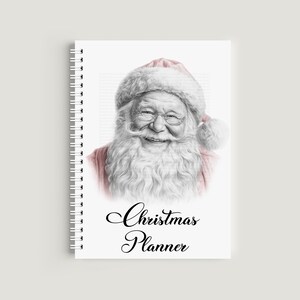 Sketchy Santa Christmas Santa Planner libro quaderno diario eco friendly Jotter natalizio Organizzatore di pianificazione natalizia Blocco note Organizzazione regalo