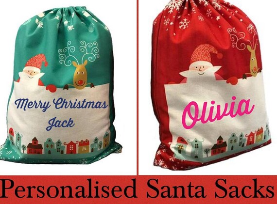 childrens santa sacks