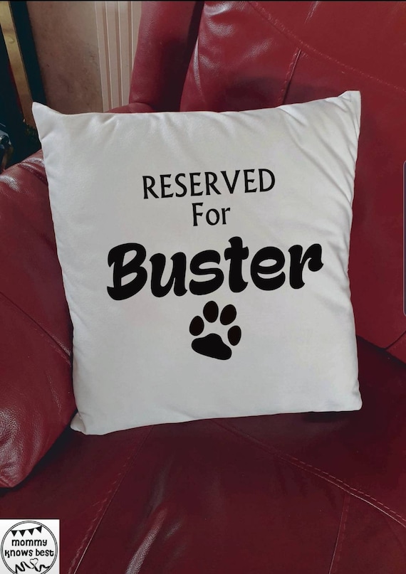 personalised dog cushion