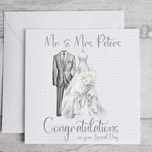 Partecipazione di nozze, biglietto di auguri ecologico personalizzato. Biglietto d'auguri per regalo di nozze, ricordo sentimentale, regalo di fidanzamento per una coppia felice,