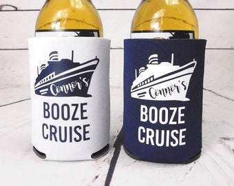 Fundas para latas con temática náutica para despedida de soltera, TEXTO PERSONALIZADO, Fundas para latas personalizadas para cruceros de despedida de soltera en la playa, Ancla, Verano
