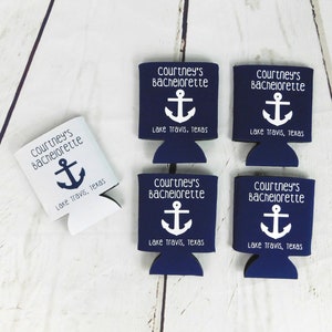 Nautical Bachelorette Party Cozies, Beach Bach, Anchor, Florida, Island, Summer Boat, Lake Party, Summer