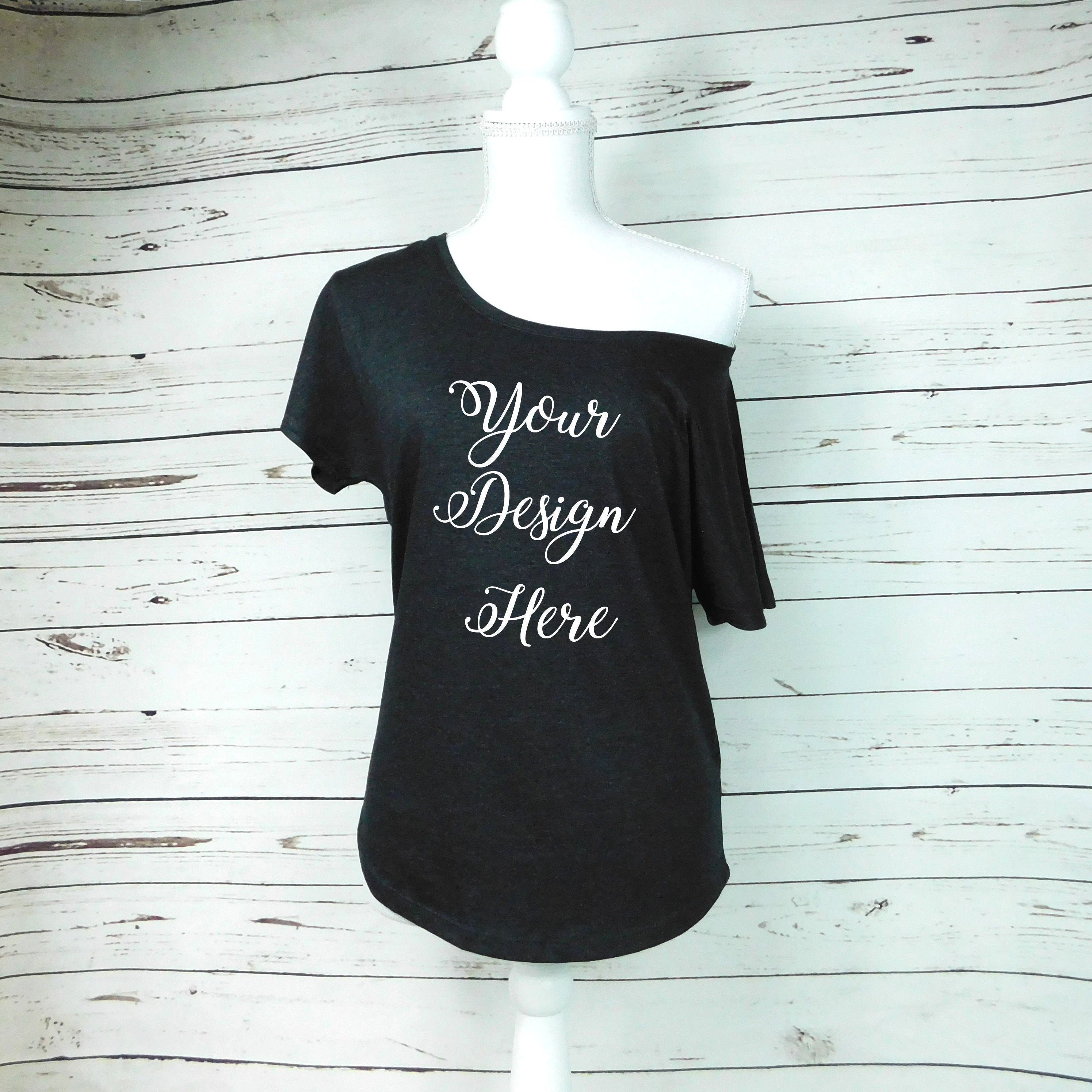 Off Shoulder Tee - Etsy