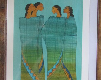 Maxine Noel Ioyan Mani Framed Woman Print, Approch of the Feature