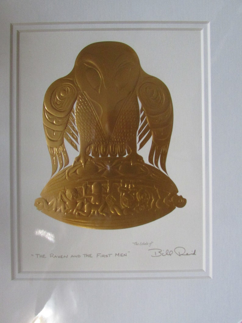 Embossed Bill Reid Art Print "the Raven and the First Men by Haida ...