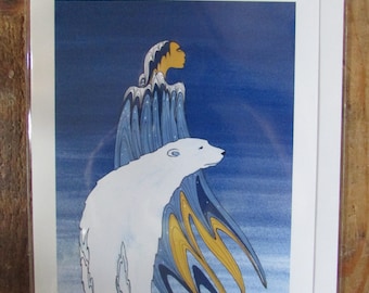 Maxine Noel Ioyan Mani Framed Woman Print, Approch of the Feature