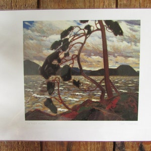Carte d’art « THE WEST WIND » par Tom Thomson Carte vierge 6"x9 » sur papier recyclé avec enveloppe Fabriqué au Canada