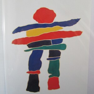 new  &quot;THE LANDMARK&quot;  by Metis Chipewyan/Welsh artist Dawn Oman polar bear art cards 6&quot; x 9&quot; blank inside with envelope (#606)