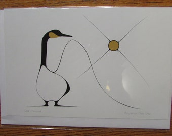 New "GOOD MORNING" Art card by Woodland artist Benjamin Chee Chee  6" x 9"  Blank inside, comes with envelope