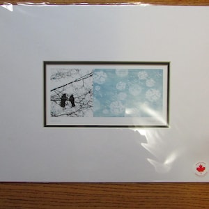 Novo &quot;LOVEBIRDS&quot; do artista Arleigh Wood Feito no Canadá 11x14 fosco