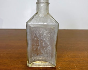 Vintage Hinds Honey and Almond Cream Bottle Medicine Bottle Decor