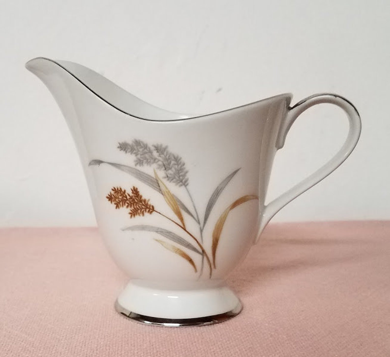 Vintage Arlen Fine China Harvest Creamer Etsy