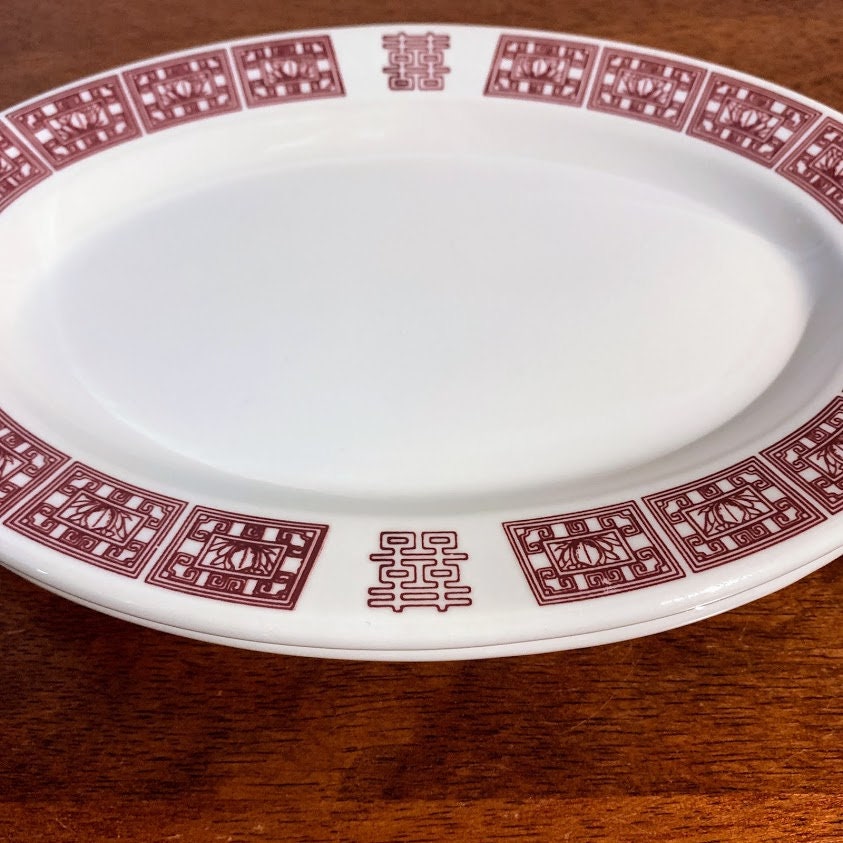 Vintage Buffalo China Buff136 Restaurant Ware Pair of Red Etsy