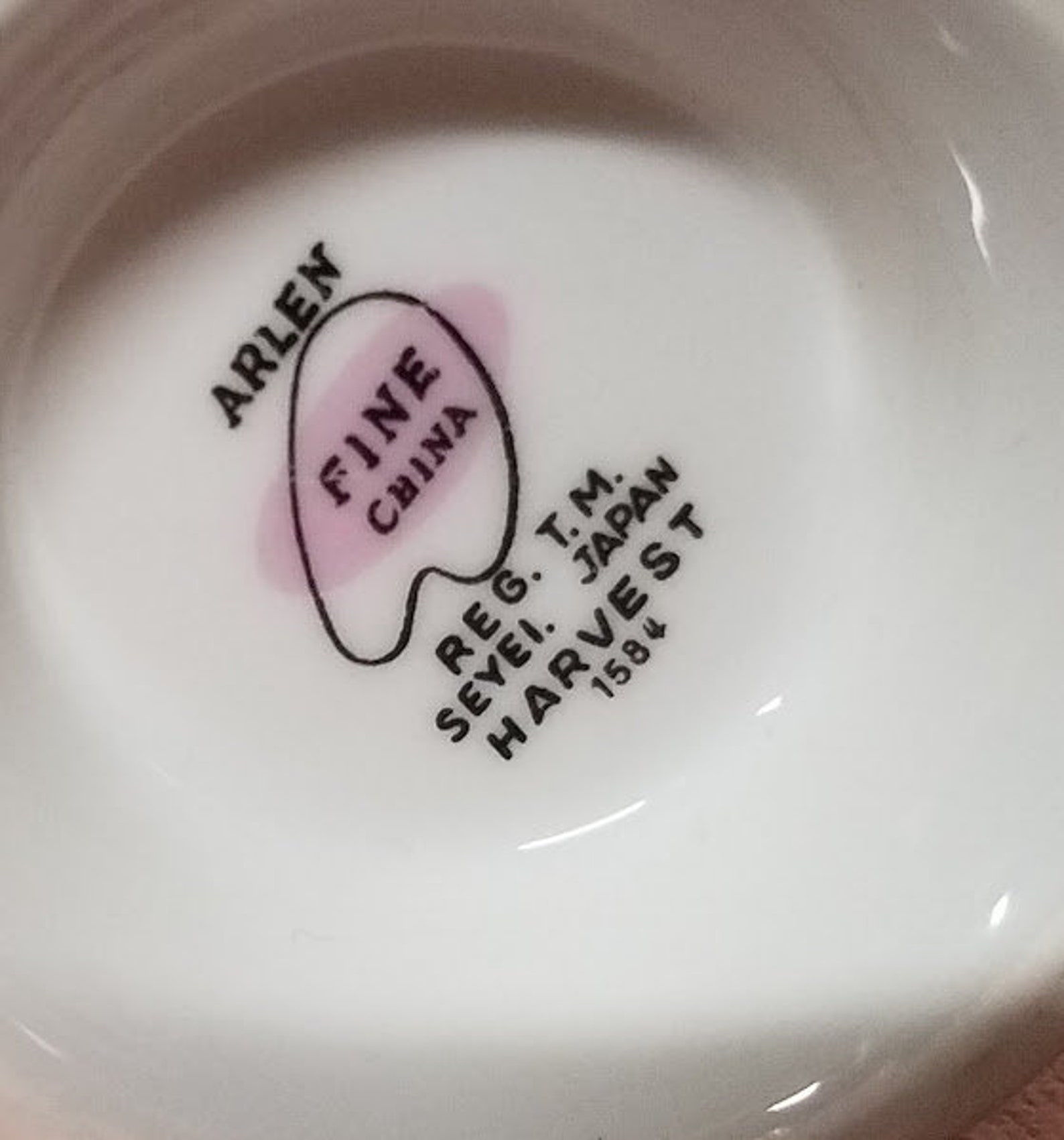 Vintage Arlen Fine China Harvest Creamer Etsy