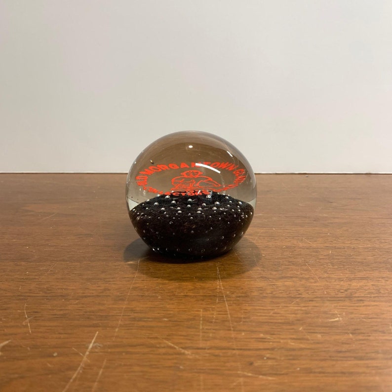 Vintage Old Morgantown Glass Collectors Guild Paperweight 1996