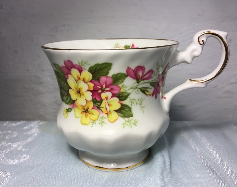 Vintage Tea Cup Set Rosina Wild Flowers Fine Bone China England image 3
