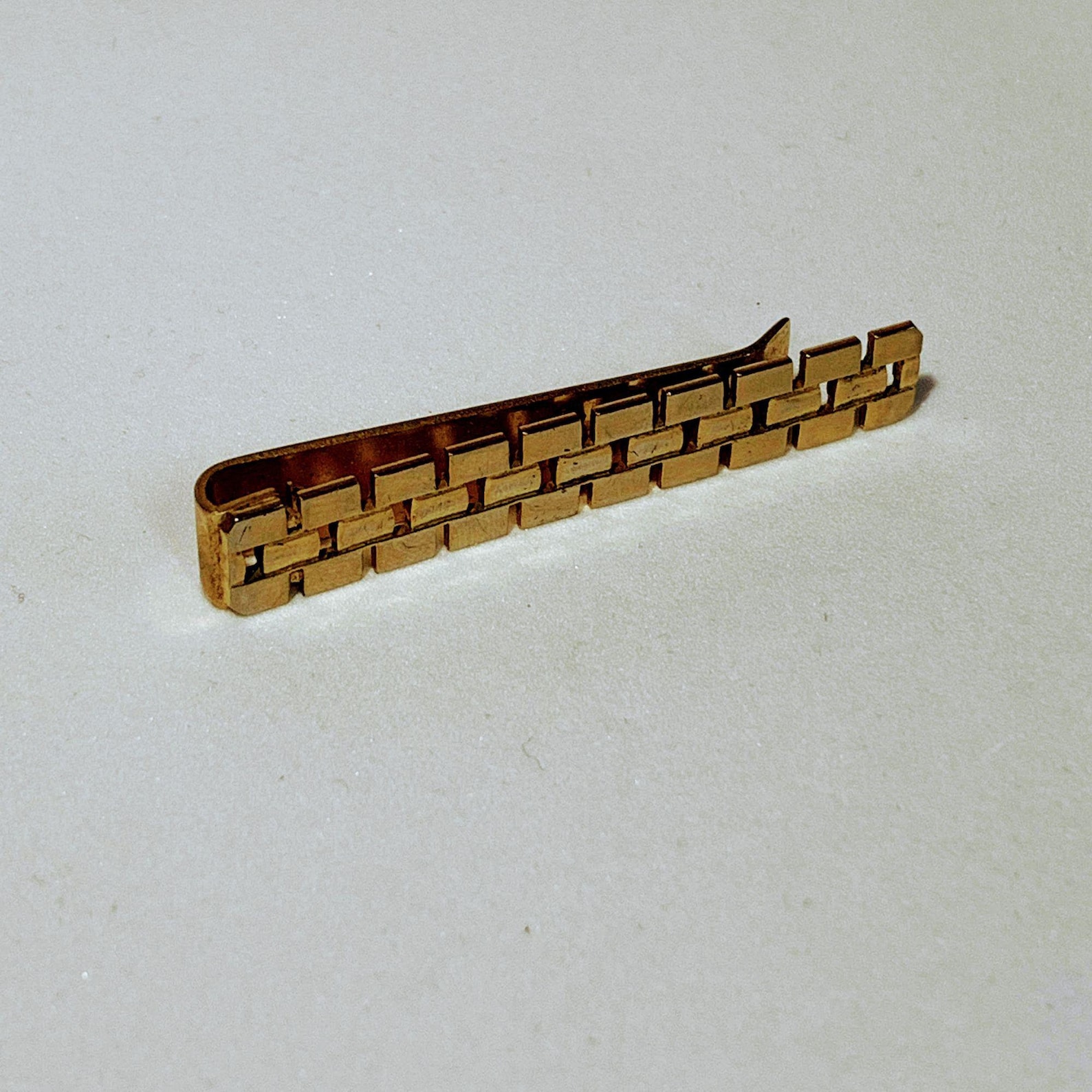 Boutons De Manchette Vintage Anson - Finition Or Texturé, Style Milieu De Siècle, Pour Homme