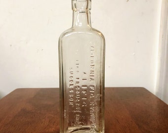 Antique “California Fig Syrup” Sterling Products 6 7/8” Medicine Bottle