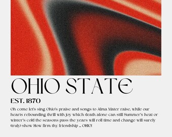 Poster dell'aura dello stato dell'Ohio