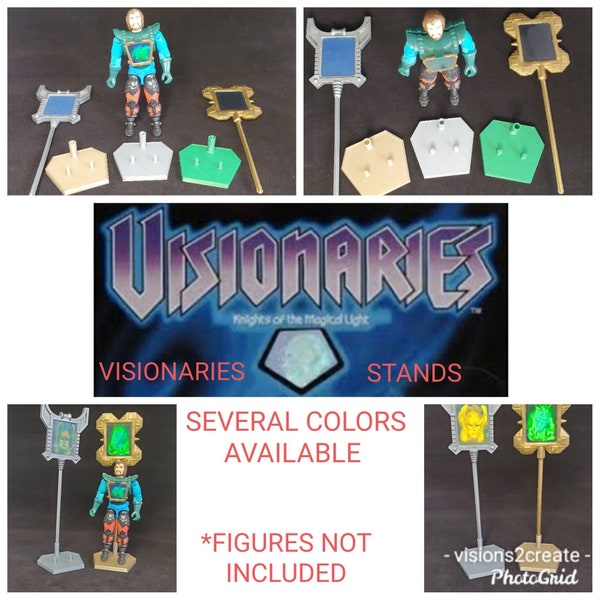 Visionaries, knights of the magical light, action figure, stand, toy, collectable, display, 80's, eighties, 3d printed