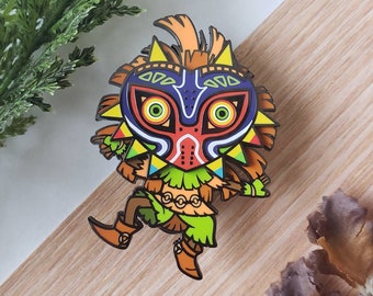 Skull Kid Bobble Enamel Pin