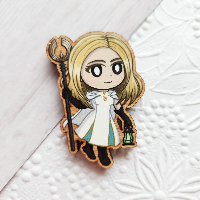 Octopath Traveler 1 Wood Pins/Magnets Ophilia