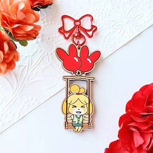 Isabelle Swing Cherry Wood Charm