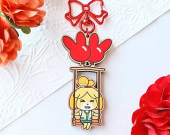 Isabelle Swing Cherry Wood Charm