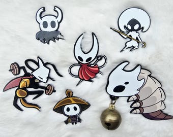 Hollow Knight/Silksong Dip Dyed Enamel Pins