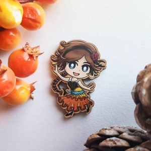 Octopath Traveler 2 Wood Pins/Magnets Agnea