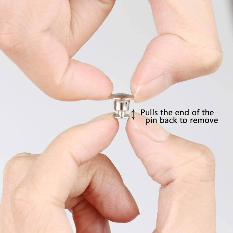 10pack Deluxe Locking Pin Backs Etsy