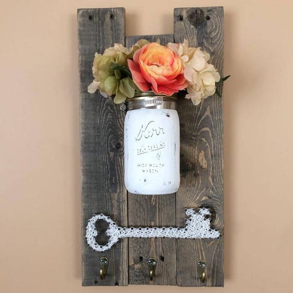 Mason Jar String Art Key Holder Made to Order Etsy Canada