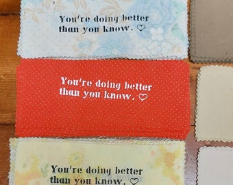 You're doing better: screen printed patch