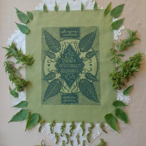 Stinging Nettle Patch. Original artwork. Small or large.