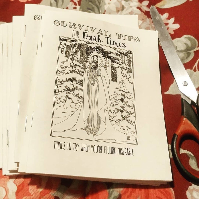 Survival tips for dark times mini-zine