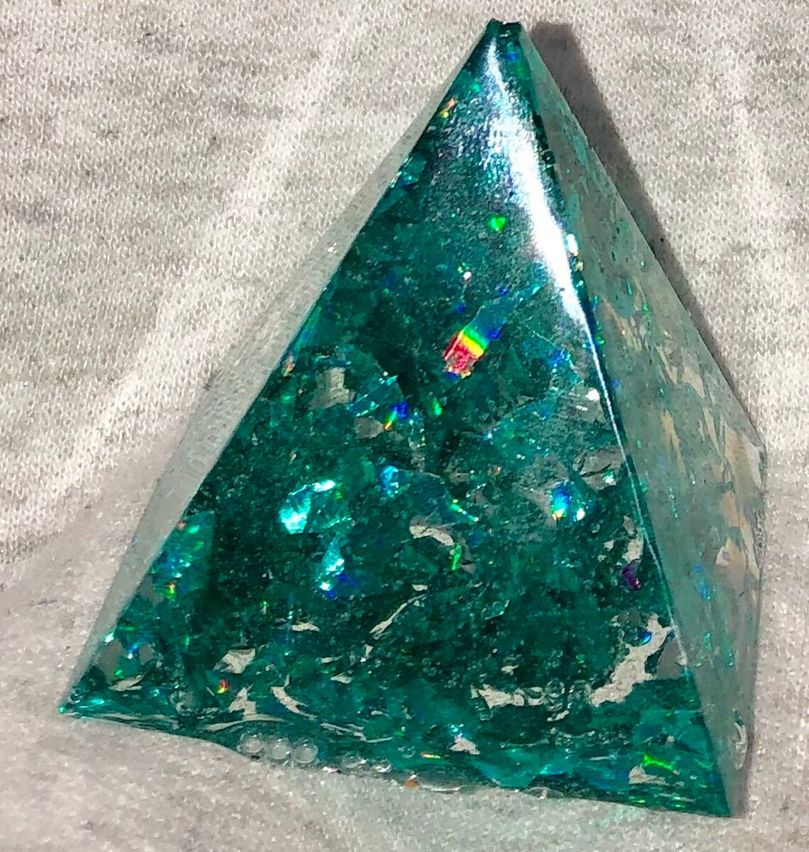 Epoxy Resin Pyramid Paperweight Etsy