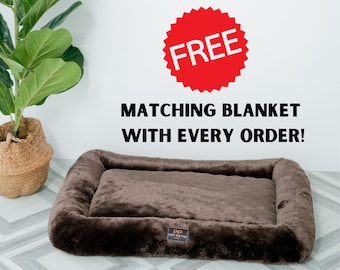 Orthopedic Dog Bed, Washable Crate Mat, Custom Sizes