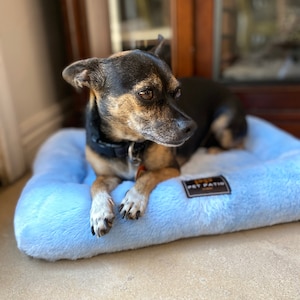 Washable Orthopedic Dog Bed Pad Crate Mat - Handmade in USA // Dog Bed Cover for Small to Large Dogs