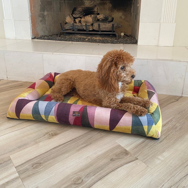 Modern Dog Bed xl Dog Bed to XSmall Dog Bed XS, XL, Cat Bed, Pad Crate Mat Fun Pattern -  Small to Large pets