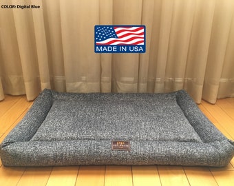 Washable Orthopedic Dog Bed – Handmade Crate Mat, USA