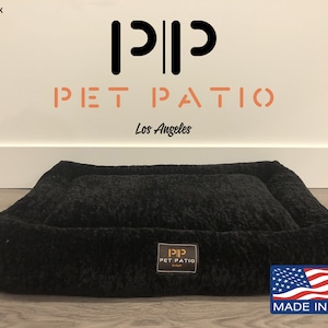 Easy Washable Orthopedic Rectangle Dog Bed Pad Crate Mat - Handmade in USA