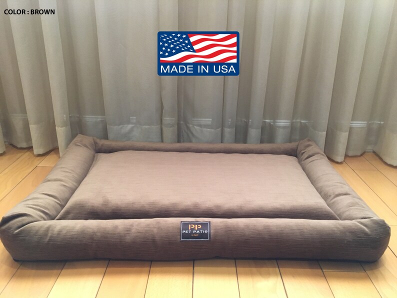 Orthopedic Dog Bed Crate Mat Rectangle Large Medium Small Etsy