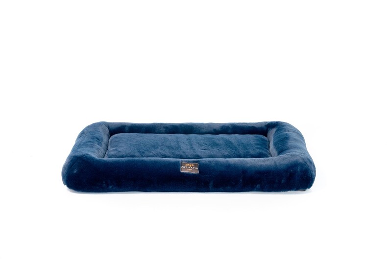 Orthopedic Dog Bed, Faux Fur Crate Mat, Washable Cover, Handmade USA image 6