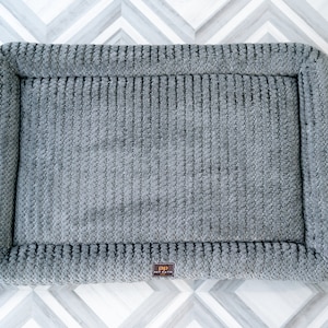 Washable Orthopedic Dog Bed Pad Crate Mat - Handmade in USA // Dog Bed Cover for Small to Large Dogs