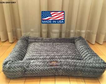 Orthopedic Dog Bed Pad - Washable Crate Mat, Made in USA