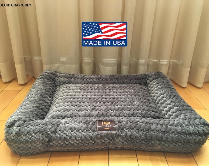 Washable Orthopedic Dog Bed Pad Crate Mat Made in USA Cat and Dog Bed