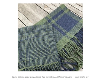 Rigid Heddle Weaving Pattern PDF: Color and Weave Scarves