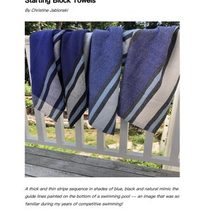 Rigid Heddle Pattern PDF: Starting Block Towels