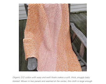 4 Shaft Weaving Pattern PDF: Waffle Weave Baby Blanket