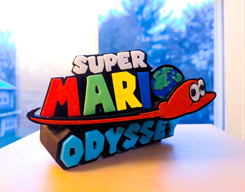 Super Mario Odyssey 3D Logo Nintendo Switch 3D Printed | Etsy